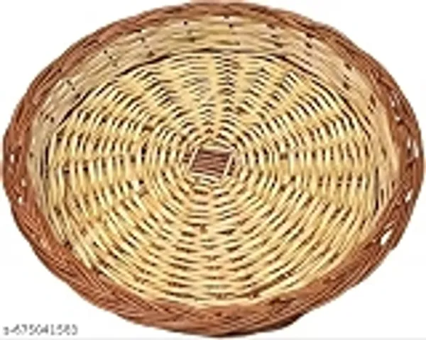 Bcf_Round_Cane_Bamboo_Wicker_Baskets_Storage_Baskets_Shelf_Baskets_Multipurpose_Baskets_For_Kitchen_16x16_Inch_Medium