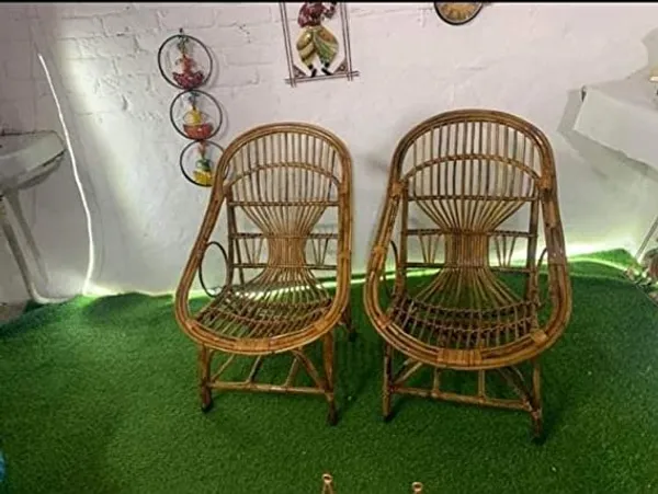 Bamboo_Cane_Lawn_Chair_Outdoor_Chair_Garden_Chair_Living_Room_Chair_With_Cushion_Pack_Of_2
