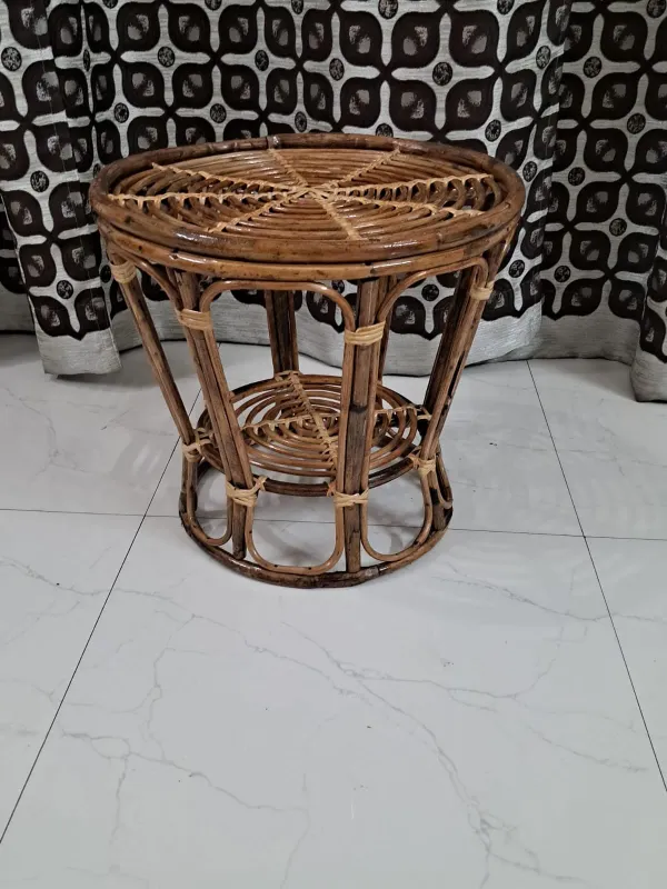 Handcrafted_Cane_Coffee_Round_Table_25_H_Rattan_Centre_Table_For_Living_Room