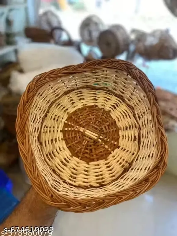 Bcf_Handwoven_Kashmiri_Wicker_Basket_9_Inch_Diameter_Natural_Brown_Beige