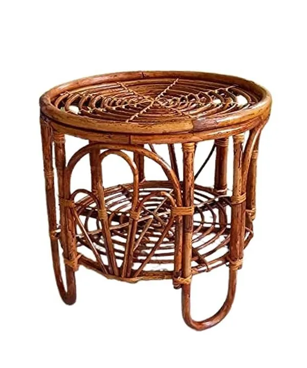 Handcrafted_Cane_Round_Side_Table_19_X_19_Inch_Eco_Friendly_Coffee_Table_For_Living_Room_Garden_Office_Pre_Assembled
