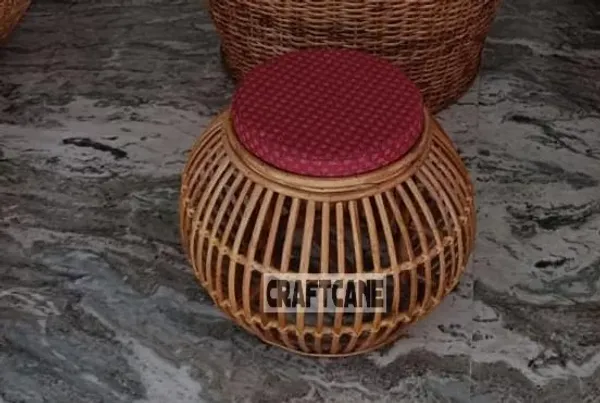 Cane_Round_Stool_With_Cushion_For_Home_Living_Room_Office_Cafe_Resort