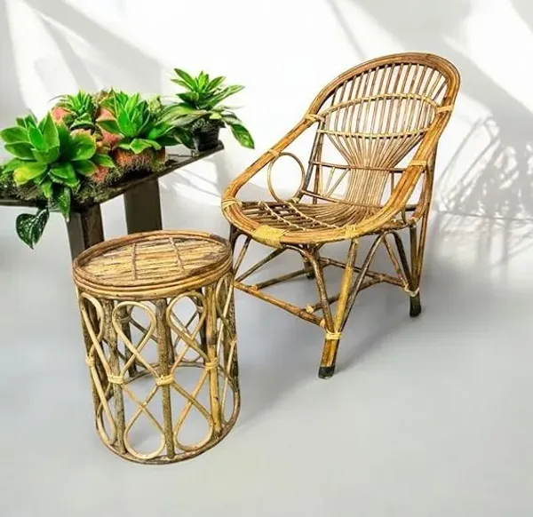 Cane_Chair_With_Table_Handcrafted_Chair_For_Home_Office_Garden_Balcony_Stylish_Durable_Set_Of_1_With_Table
