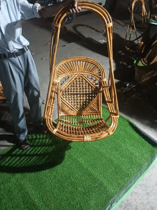 Bamboo_Cane_Swing_Chair_For_All_Ages_With_Chain_And_With_Cushion_Patang