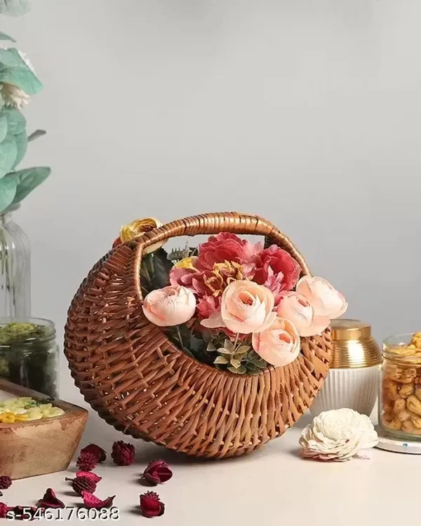 Bcf_Pooja_Basket_Flower_Baskets_Hamper_Baskets_Fruit_Basket_Vegetable_Basket_Basket_For_Gift_Hamper_Wicker_Basket_Rattan_Basket_8_Inch