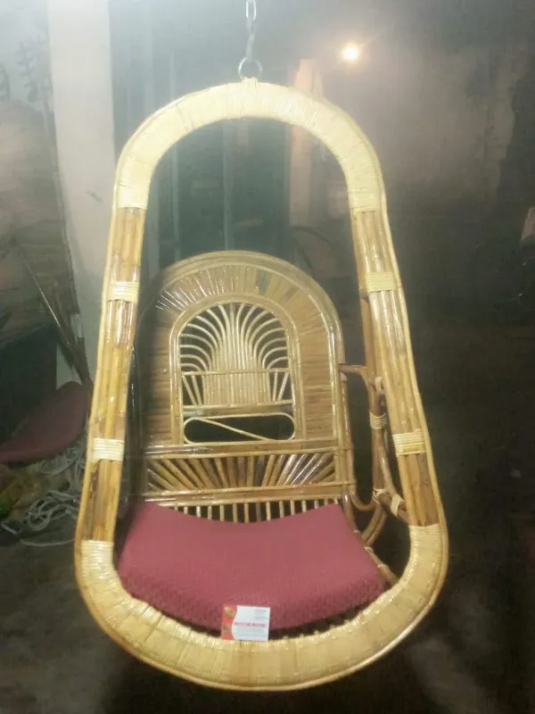 Cane_Swing_Chair_With_Cushion_Sun