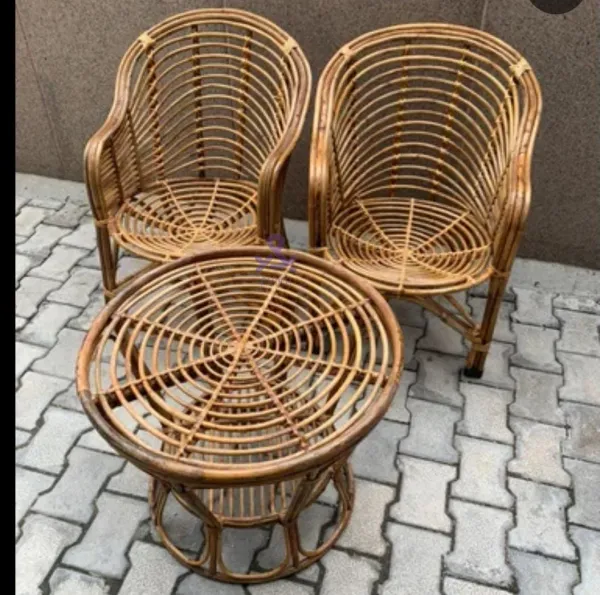 Bamboo_Cane_Chair_For_Home_Office_Garden_Balcony_With_Table_Set_Of_2_With_Table