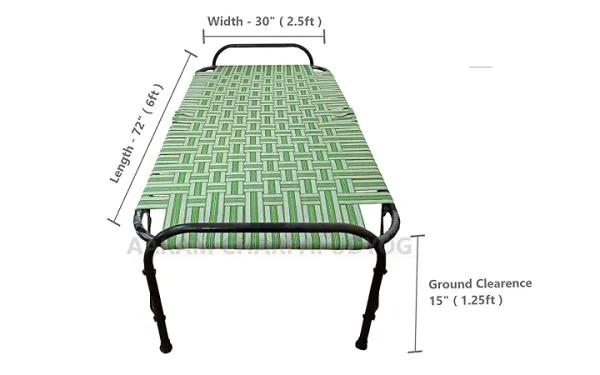 Bcf_Multicolor_2_5x6_Feet_Portable_Metal_Iron_Folding_Bed_Iron_Cot_Foldable_Bed_Frame_Portable_Bed_Cot_Camp_Bed_Guest_Bed_Folding_Painted_Single