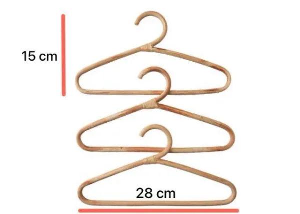 Cane_Baby_Cloth_Hanger_For_Jacket_Pant_Dress_Coat_Kids_Clothing_Display_Drying_Rack_Pack_Of_3