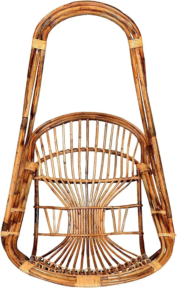 Rattan_Bamboo_Cane_Swing_Chair_With_Cushion_And_Hanging_Chain_For_Kids_And_Adults
