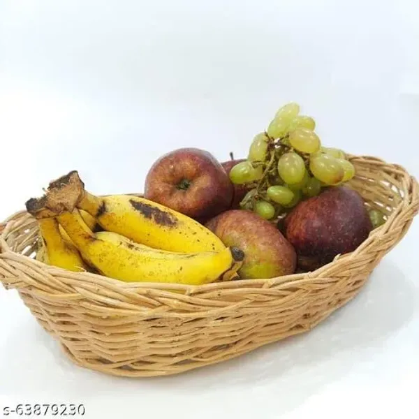 Boat_Shape_Cane_Basket_For_Kitchen_Fruit_Vegetable_Basket_Chapati_Basket_Flowers_Basket_Multipurpose_Basket_Gift_Packing_26cm_X_18cm_X9cm_Pack_Of_3