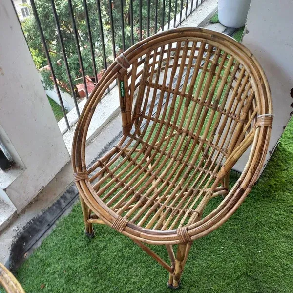 Cane_Lawn_Chair_With_Cushion_Handcrafted_Round_Chair_Set_Of_4