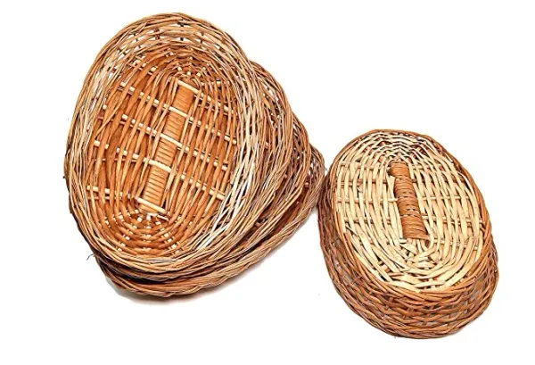Cane_Bamboo_Oval_Basket_Basket_For_Gift_Wedding_Packaging_Pack_Of_5_Size_11_X_7_X_1_5_Inch