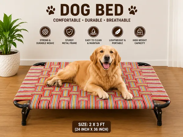 Elevated_Dog_Bed_2_X_3_Ft_Heavy_Duty_Metal_Frame_Breathable_Raised_Pet_Cot_Indoor_Outdoor_Use