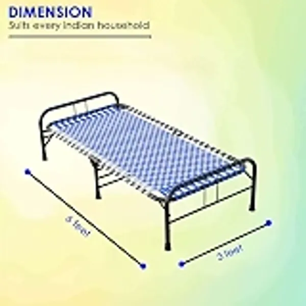 Bcf_Portable_Folding_Bed_3x6_Feet_Bed_Size_With_Heavy_Duty_Metal_Frame_Foldable_Bed_Space_Saving_Bed_Frame_Khat_Cot_For_Sleeping_Guest_Easily_Storable_Synthetic_Stripe