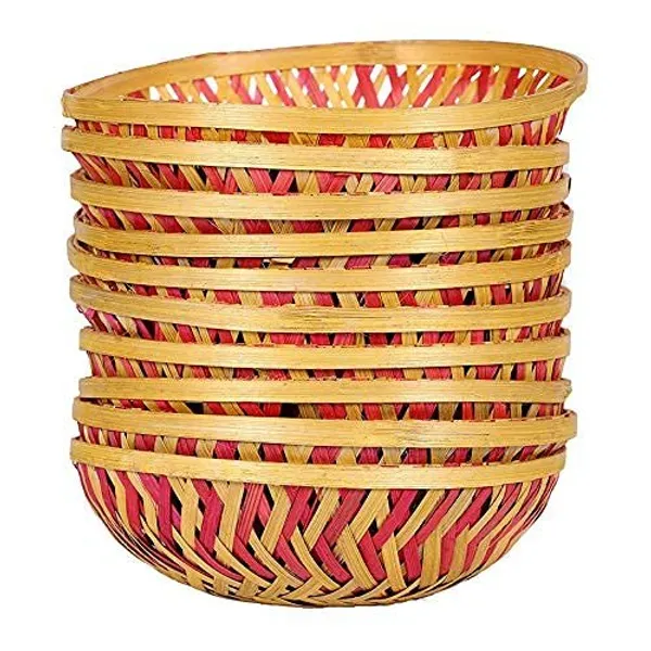 Bamboo_Basket_For_Home_Kitchen_Vegetable_Basket_Fruit_Basket_Flower_Basket_Roti_Storing_Wedding_And_Festival_Gift_Packaging_Hotel_Room_Basket_Pack_Of_10
