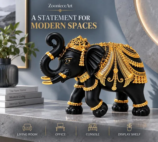Handcrafted_Resin_Elephant_Showpiece_For_Home_Decor_Resin_Elephant_Statue_For_Good_Luck_Trunk_Up_Elephant_Showpiece_For_Office_Desk_Living_Room_Gift_Black_Gold_10_7_Cm