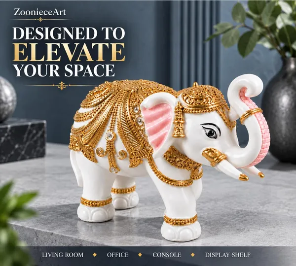 Handcrafted_Elephant_Showpiece_For_Home_Decor_Resin_Elephant_Statue_With_Trunk_Up_For_Good_Luck_Decorative_Elephant_Figurine_For_Office_Desk_Table_Shelf_Decoration_Housewarming_Gift_10_7_Cm