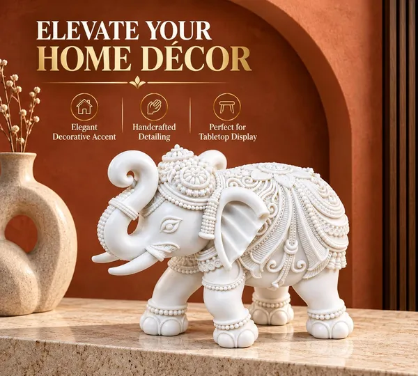 Handcrafted_Elephant_Showpiece_For_Home_Decor_Resin_Elephant_Statue_With_Trunk_Up_For_Good_Luck_Decorative_Elephant_Figurine_For_Office_Desk_Table_Shelf_Decoration_Housewarming_Gift_10_7_Cm