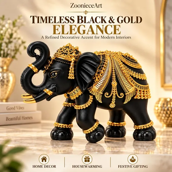 Handcrafted_Resin_Elephant_Showpiece_For_Home_Decor_Resin_Elephant_Statue_For_Good_Luck_Trunk_Up_Elephant_Showpiece_For_Office_Desk_Living_Room_Gift_Black_Gold_13_9_Cm