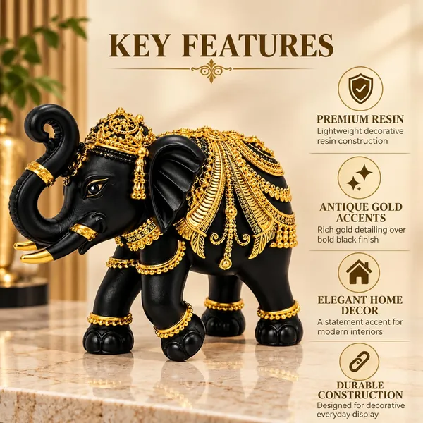Handcrafted_Resin_Elephant_Showpiece_For_Home_Decor_Resin_Elephant_Statue_For_Good_Luck_Trunk_Up_Elephant_Showpiece_For_Office_Desk_Living_Room_Gift_Black_Gold_13_9_Cm