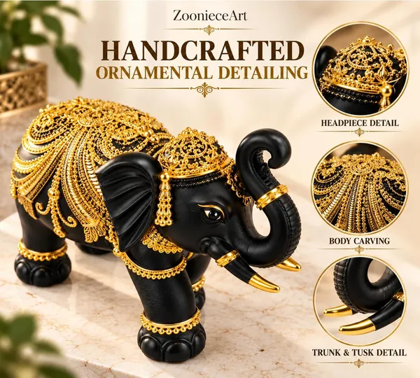 Handcrafted_Resin_Elephant_Showpiece_For_Home_Decor_Resin_Elephant_Statue_For_Good_Luck_Trunk_Up_Elephant_Showpiece_For_Office_Desk_Living_Room_Gift_Black_Gold_13_9_Cm