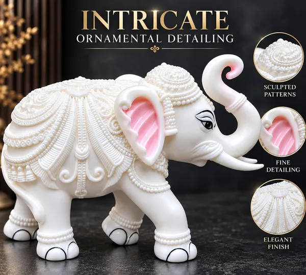 Handcrafted_Elephant_Showpiece_For_Home_Decor_Resin_Elephant_Statue_With_Trunk_Up_For_Good_Luck_Decorative_Elephant_Figurine_For_Office_Desk_Table_Shelf_Decoration_Housewarming_Gift_13_9_Cm