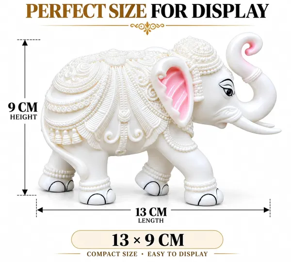 Handcrafted_Elephant_Showpiece_For_Home_Decor_Resin_Elephant_Statue_With_Trunk_Up_For_Good_Luck_Decorative_Elephant_Figurine_For_Office_Desk_Table_Shelf_Decoration_Housewarming_Gift_13_9_Cm