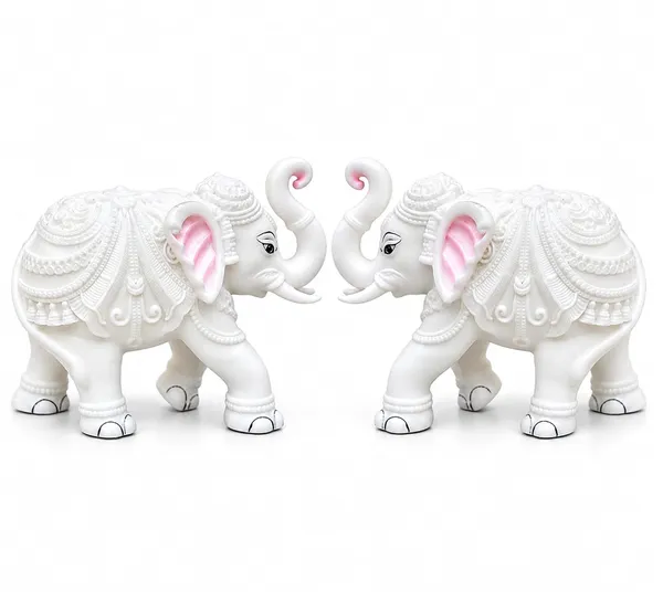 Elephant_Showpiece_For_Home_Decor_Set_Of_2_Handcrafted_Premium_Resin_Elephant_Statue_Trunk_Up_For_Good_Luck_Decorative_Showpiece_For_Office_Desk_Living_Room_Table_Gift_White_Pink_10_7_Cm
