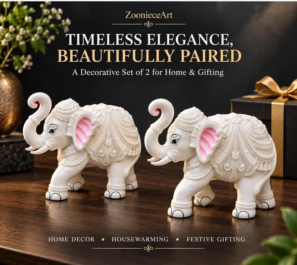 Elephant_Showpiece_For_Home_Decor_Set_Of_2_Handcrafted_Premium_Resin_Elephant_Statue_Trunk_Up_For_Good_Luck_Decorative_Showpiece_For_Office_Desk_Living_Room_Table_Gift_White_Pink_10_7_Cm