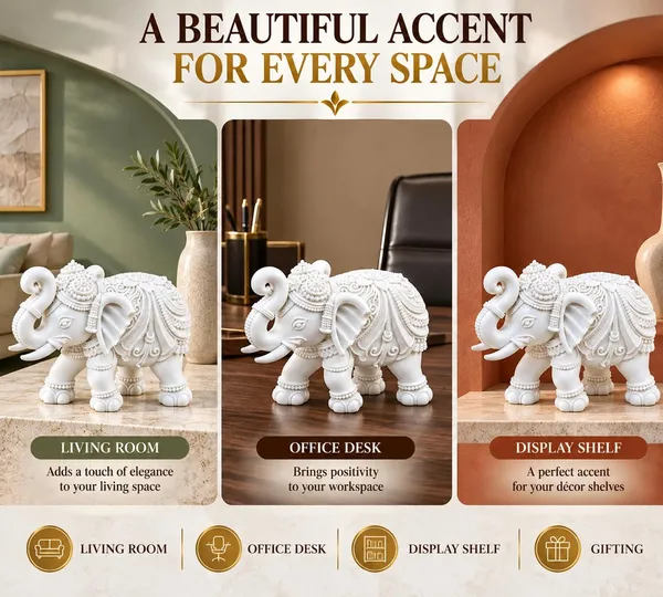 Handcrafted_Elephant_Showpiece_For_Home_Decor_Resin_Elephant_Statue_With_Trunk_Up_For_Good_Luck_Decorative_Elephant_Figurine_For_Office_Desk_Table_Shelf_Decoration_Housewarming_Gift_13_9_Cm