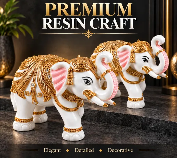 Elephant_Showpiece_For_Home_Decor_Set_Of_2_Handcrafted_Premium_Resin_Elephant_Statue_Trunk_Up_For_Good_Luck_Decorative_Showpiece_For_Office_Desk_Living_Room_Table_Gift_White_Gold_10_7_Cm