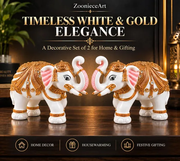 Elephant_Showpiece_For_Home_Decor_Set_Of_2_Handcrafted_Premium_Resin_Elephant_Statue_Trunk_Up_For_Good_Luck_Decorative_Showpiece_For_Office_Desk_Living_Room_Table_Gift_White_Gold_10_7_Cm
