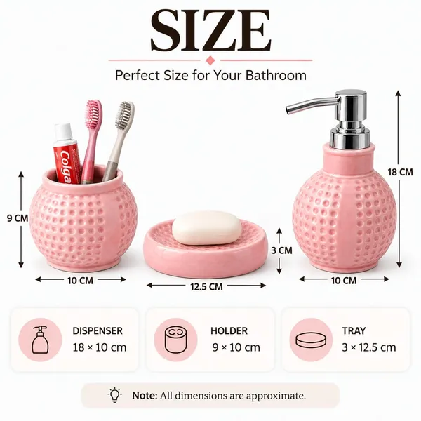 Pink_Ceramic_Glossy_Glazed_Finish_Soap_Dispenser_&_Toothbrush_Holder_&_Soap_Dish_For_Bathroom