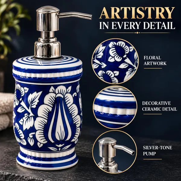 Multicolor_Ceramic_Glossy_Glazed_Finish_Soap_Dispenser_&_Toothbrush_Holder_&_Soap_Dish_For_Bathroom