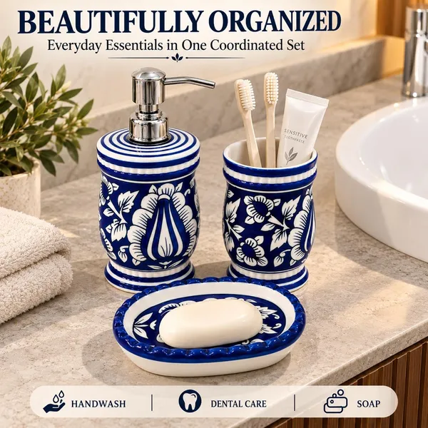 Multicolor_Ceramic_Glossy_Glazed_Finish_Soap_Dispenser_&_Toothbrush_Holder_&_Soap_Dish_For_Bathroom