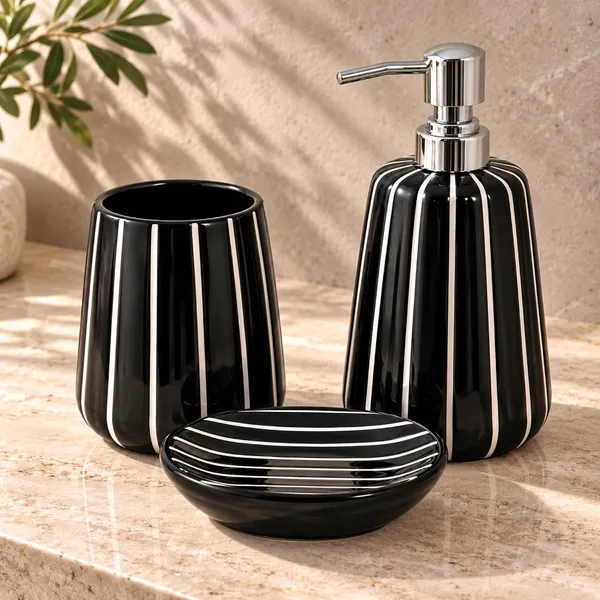 Multicolor_Ceramic_Glossy_Glazed_Finish_Soap_Dispenser_&_Toothbrush_Holder_&_Soap_Dish_For_Bathroom