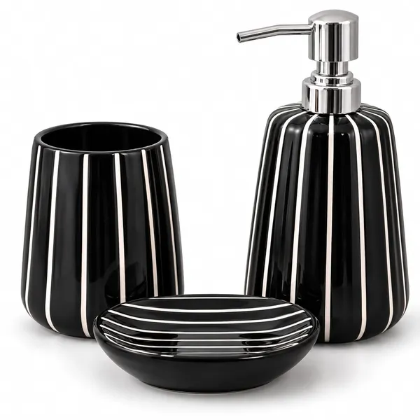Multicolor_Ceramic_Glossy_Glazed_Finish_Soap_Dispenser_&_Toothbrush_Holder_&_Soap_Dish_For_Bathroom