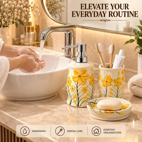 Multicolor_Ceramic_Glossy_Glazed_Finish_Soap_Dispenser_&_Toothbrush_Holder_&_Soap_Dish_For_Bathroom