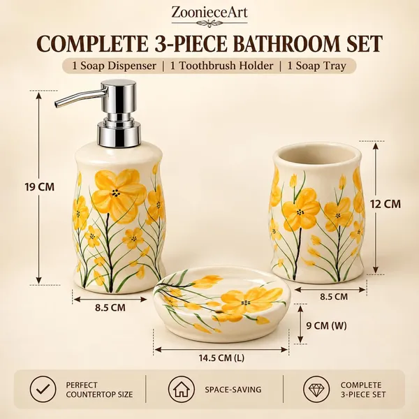 Multicolor_Ceramic_Glossy_Glazed_Finish_Soap_Dispenser_&_Toothbrush_Holder_&_Soap_Dish_For_Bathroom
