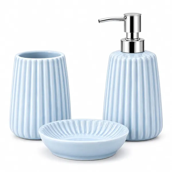 Blue_Ceramic_Glossy_Glazed_Finish_Soap_Dispenser_&_Toothbrush_Holder_&_Soap_Dish_For_Bathroom
