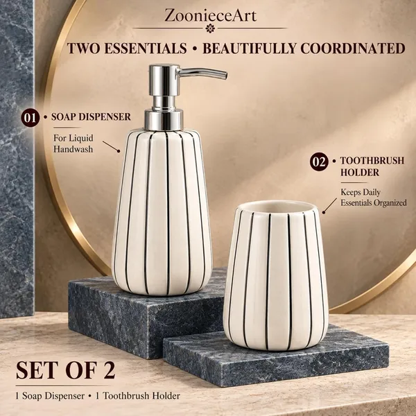 Multicolor_Ceramic_Glossy_Glazed_Finish_Soap_Dispenser_With_Pump_&_Toothbrush_Holder_For_Bathroom