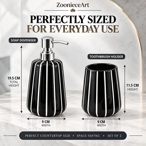 Multicolor_Ceramic_Glossy_Glazed_Finish_Soap_Dispenser_With_Pump_&_Toothbrush_Holder_For_Bathroom