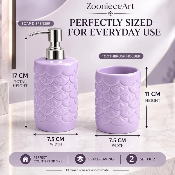 Purple_Ceramic_Glossy_Glazed_Finish_Soap_Dispenser_With_Pump_&_Toothbrush_Holder_For_Bathroom