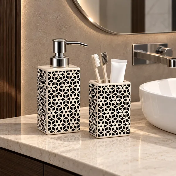 Multicolor_Ceramic_Glossy_Glazed_Finish_Soap_Dispenser_With_Pump_&_Toothbrush_Holder_For_Bathroom