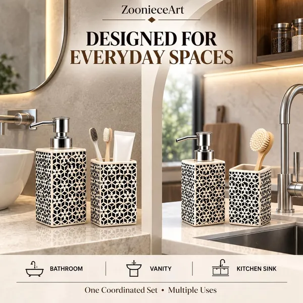 Multicolor_Ceramic_Glossy_Glazed_Finish_Soap_Dispenser_With_Pump_&_Toothbrush_Holder_For_Bathroom