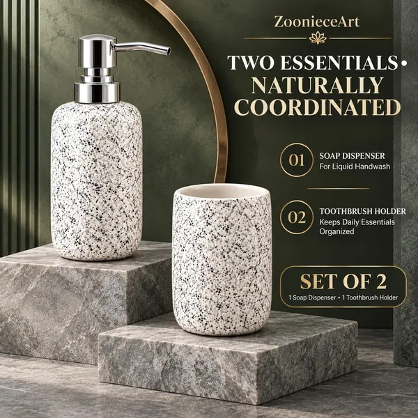 Multicolor_Ceramic_Glossy_Glazed_Finish_Soap_Dispenser_With_Pump_&_Toothbrush_Holder_For_Bathroom