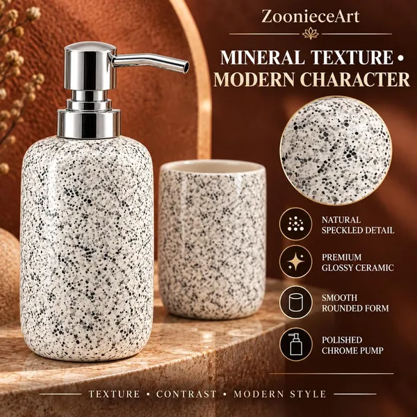 Multicolor_Ceramic_Glossy_Glazed_Finish_Soap_Dispenser_With_Pump_&_Toothbrush_Holder_For_Bathroom