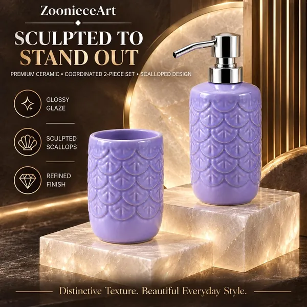 Lavender_Ceramic_Glossy_Glazed_Finish_Soap_Dispenser_With_Pump_&_Toothbrush_Holder_For_Bathroom