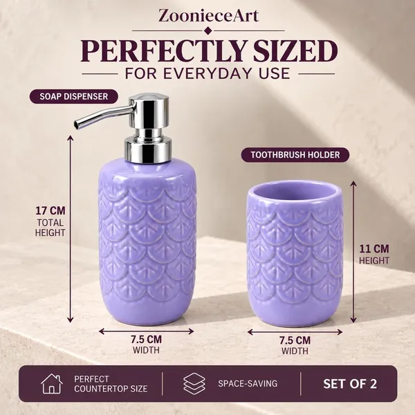 Lavender_Ceramic_Glossy_Glazed_Finish_Soap_Dispenser_With_Pump_&_Toothbrush_Holder_For_Bathroom